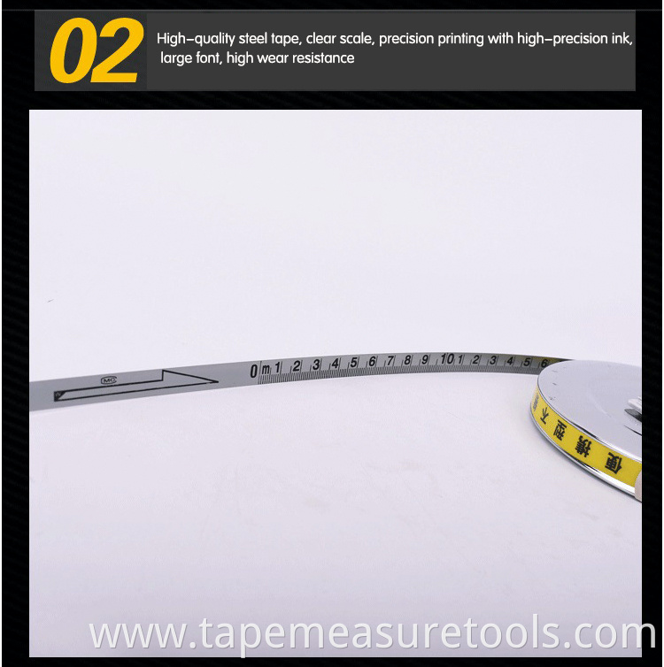 20m 30m 50m Stainless steel disc steel tape measure heavy duty long tape measure